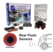 Dolphin Gloss Black Flush Fit Parking Sensors Kit Reverse Reversing Audible Beep