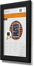Deflecto A3 Snap Frame - Elegant Black Aluminium Clip Frame for Wall Display - Certificate and Poster Holder with Convenient Front Opening Clips - Stylish Photo Hanger for Home and Office