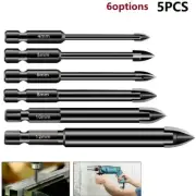 Multi-function Triangle Drills Bit Versatile 5pcs 6mm Accessories Carbide