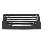 SP Tools SP10036 6pce 0° Offset Metric Double Ring Long Spanner Set