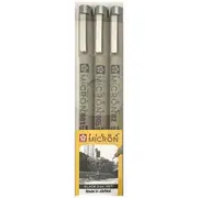 Sakura Pigma Micron Pen Assorted Black 3 Pack