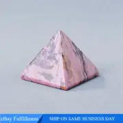 Natural Rose Rhodonite Orgone Energy Crystal Pyramid Quartz Stone Tower Healing