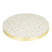 Bolero Terrazzo Style Round Table Top - 600mm