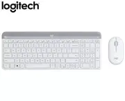 Logitech M470 Slim Wireless Keyboard & Mouse Combo Modern Ultrathin - White