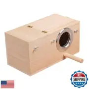 YJJKJ Wood Parakeet Nest Box Pet Bird House Parrot Breeding Mating Box Bird C