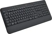 Logitech Signature K650 Comfort Wireless Keyboard with Wrist Rest, BLE Bluetooth/Logi Bolt USB Receiver, Soft Touch Keyboard, Numpad, PC/Windows/Mac, German QWERTZ - Grey