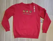 NWT Cool As A Moose Halifax Nova Scotia Canada Red Sweatshirt Crewneck Large