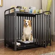 Dog Crate Table,decorative Dog Kennels,heavy Duty Dog Crate Furniture,Dog Kennel With Removable Tray, Strong Load-bearing And Chew-resistant, Dog Crate For Medium/large Dogs(49.2 * 31.5 * 43.3 in)