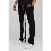 Mens Black Slim Official Gusset Joggers
