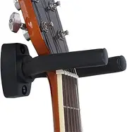 Guitar Wall Mount - Guitar Wall Hook, 5.3 x 2.8 Inch Guitar Hanger Clip | Non-Slip Guitar Hanger Holder for Acoustic and Electric Guitars Bass Banjo Mandolin, Rotatable Yoke Guitar Accessories