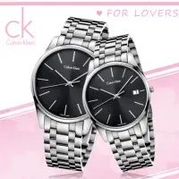 在飛比找momo購物網優惠-【瑞士 CK手錶 Calvin Klein】甜蜜浪漫情侶對錶