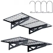 VEVOR Garage Storage Shelving, 2 Pack, 122 x 61 cm Heavy Duty Garage Shelves Wall Mounted, 502 lbs Load Capacity(Total) Garage Storage Rack Floating S