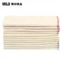 在飛比找momo購物網優惠-【MUJI 無印良品】落棉環保抹布/色線/12枚