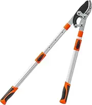 Tree Clippers - Bypass Loppers Heavy Duty | Tools with Long Handle Anti-Slip Pruner for Trimming Vines Shrubs Hedges Bonsai Flowers Topiary Indoor Outdoor Lawn Gardening