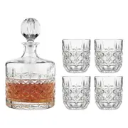 5pc Ecology Matis Glass Whiskey Decanter/Glass Set 1.1L/250ml