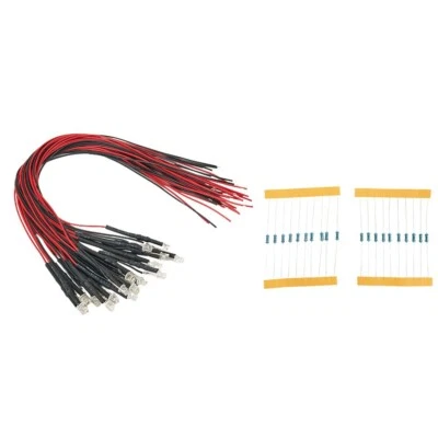 Customizable For Train Layout Illumination 20pcs Pre Wired Warm White LEDs