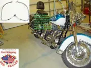 Rear Saddlebag Guard Crash Bar for Harley Softail Heritage Springer FLSTS 93 -99