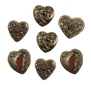 Silver Hearts 4409 - Buttons Galore ~ Antique Silver - Craft Scrap Sew Quilt
