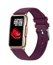 H80 Female Smart Watch | Sport Smart Bracelet | 1.47 Inch Curved Full Touch Screen | Exercise Heart Monitoring | Blood Oxygen Monitoring Golden Purple
