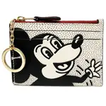 【COACH】DISNEY MICKEY MOUSE X KEITH HARING 鑰匙零錢包(米白)