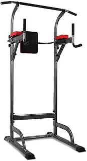 Everfit Weight Bench Adjustable Chip Pull Up Bar Rack Dip Bars Gym Lifting FID Benches Press Weights Exercise Fitness Equipment Home Workout Multi Station Tower, 4 in 1 Power Racks, 200kg Capacity
