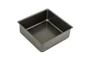 Bakemaster Loose Base Carbon Steel 23cm Square Cake Pan Oven Baking Mould Grey