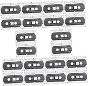 Gatuida 20 Pcs Audio Tape Transparent Cassettes Tapes Replacement Cassette Tape Tapes for Recording Standard Size Cassette Voice Recording Cassettes Cassette Tapes Packing Box Mix Plastic