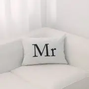 Mr 14X20 Inches With Feather Down Insert Pillow