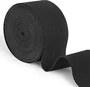 LeisuDay 10 Metres Elastic Band Sewing 50 mm Wide - Strong Elastic Rubber Band Elastic Band Trousers Rubber Home Textiles Sewing Accessories Elastic Band DIY Crafts (Black)
