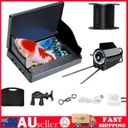 15-50M Underwater Fishing Camera 4.3" Monitor Fish Finder 8 LED IR Night Vision