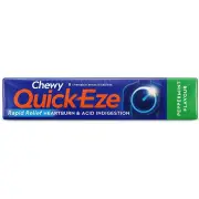 Quick-Eze Rapid Relief Chewy Peppermint Antacid Tab X 8