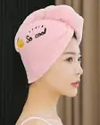 Microfiber Hair Towel Hat Quick Drying Absorbent Bath Wrap Turban Cap Women A1