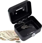 Small Money Box Cash Box with Lock and Slot | Cash Box with Slot for Kids,Metal
