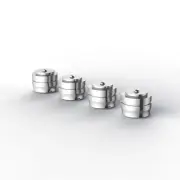 4x 33*22mm Feet Speaker Aluminum Alloy Amplifier Turntable Isolation Stand Spike