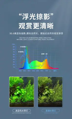 LED魚缸燈架草缸燈水族箱led燈架節能防濺水照明燈支架燈魚水草燈