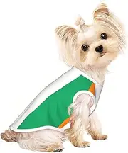 Flag of Cote d'Ivoire print Dog Shirts for Small Dogs Stretchy T-Shirts Lightweight Tank Top Sleeveless Striped Vest