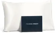 Fishers Finery 25mm 100% Pure Mulberry Silk Pillowcase, Good Housekeeping Winner (White, Queen)