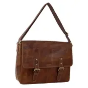 Pierre Cardin Leather 15" Laptop Bag (Cognac)