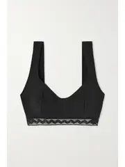 [Eres] Eres - Alice Lace-trimmed Stretch-jersey Soft-cup Bra - Black - 34B 34 B Black