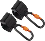 VICASKY 2Pcs Heavy Duty Stroller Hooks for Hanging Bags Durable Organizer Clips for Gear Essential Wagon Accessories for Moms The