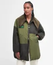 New BARBOUR X GANNI Bomber Wax Jacket £499 UK 14 EU 40 USA 10 XL Net A Porter
