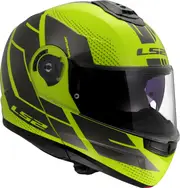 LS2 FF908 Strobe II Code, flip up helmet , color: Neon-Yellow/Black , size: L