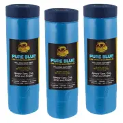 43" Wide x 65' Long Roll of Pure Blue Pre-Taped Masking Film, 3 Pack - Pre-Fo...