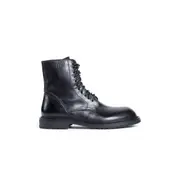 [ANN DEMEULEMEESTER] Danny Ankle Boots in Santiago Leather Black