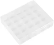 Bobbin Case, 25 Slots Transparent Plastic Bobbins Case Sewing Machine Bobbin Org