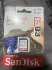 SanDisk Ultra PLUS 128GB SD Card - New & Sealed