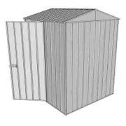 Build-a-Shed 1.5 x 1.5 x 2.3m Gable Shed with Single Hinged Side Door - Zinc