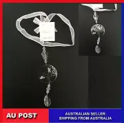 Wedding Bridal Good Luck Charm Silver Crystal Tree of Life Horseshoe Horse Shoe