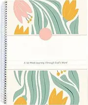 The Bible In A Year: A 52-Week Study, Bible Study, Year-Long Bible Study Workbooks, Comparative Bible Insights, Selected Scripture Analysis, 23x15x1.3cm For Retreat Daily Devotion