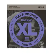 D'Addario EHR370 Half Round Electric Strings Medium .011-.047